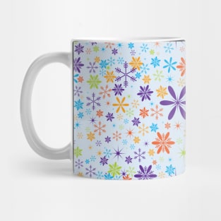 Active Colors Snowflakes Pattern Mug